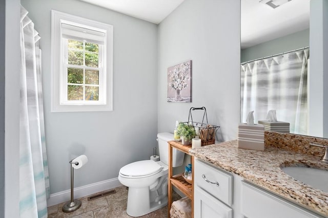 53 Gilbert Rd, Southampton, MA 01073 - bathroom featuring vanity, baseboards, and toilet