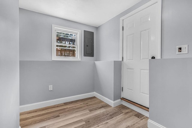 46 Curtis St, Brockton, MA 02301 - unfurnished room with electric panel and wood finished floors