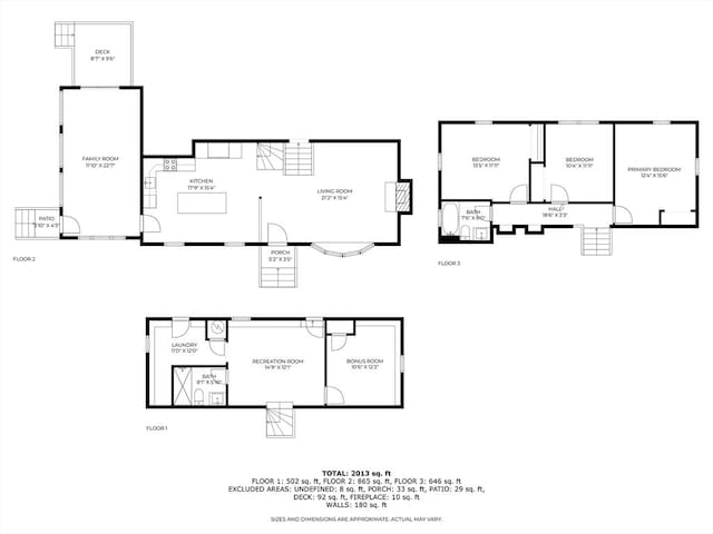 46 Curtis St, Brockton, MA 02301 - view of property floor plan