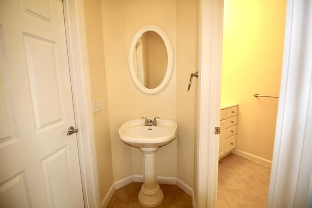 bathroom featuring tile patterned floors