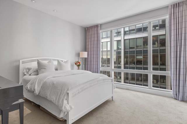 bedroom featuring carpet flooring