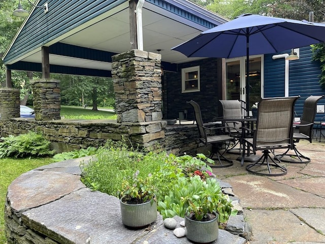 947 Burts Pit Rd, Northampton, MA 01062 - view of patio featuring french doors