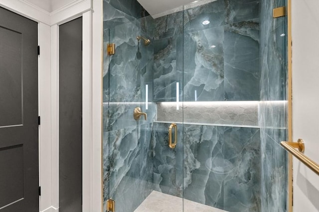 61 Westbourne Rd, Newton, MA 02459 - full bath featuring a marble finish shower