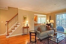 living room featuring hardwood / wood-style floors