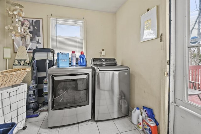 10 Gleason Rd, Shrewsbury, MA 01545 - laundry area with washing machine and dryer and tile patterned flooring