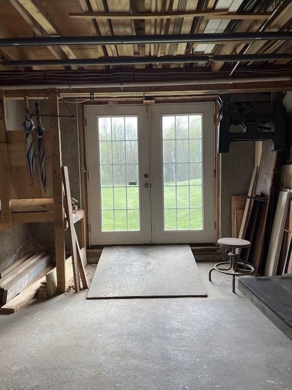 33 Whittemore St, Leicester, MA 01524 - below grade area with french doors