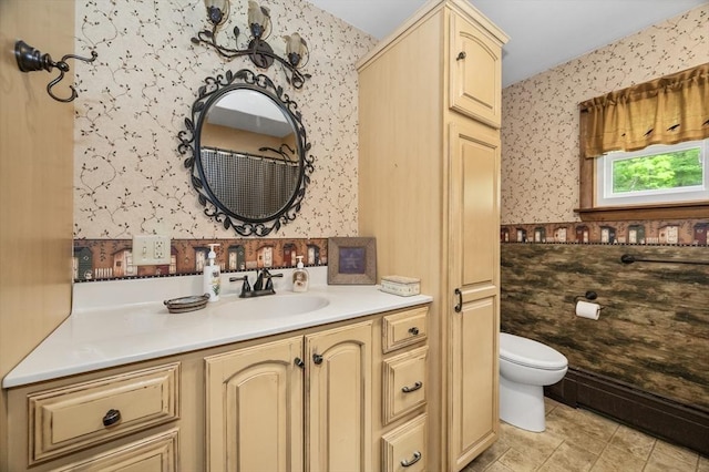 148 Walnut Hill Rd, Orange, MA 01364 - bathroom with wallpapered walls and vanity
