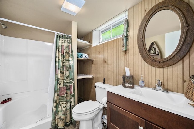 148 Walnut Hill Rd, Orange, MA 01364 - bathroom with vanity and wood walls