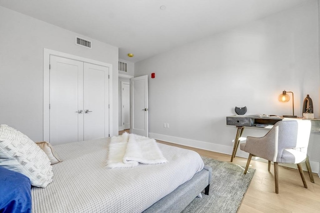 62 Foundry St Unit 215, Wakefield, MA 01880 - bedroom with light wood-style floors and a closet