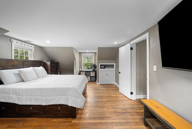 83 Summit Rd, Abington, MA 02351 - bedroom featuring wood finished floors, recessed lighting, and lofted ceiling