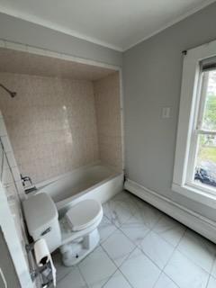 10 Stevens St, Lawrence, MA 01843 - full bath featuring toilet, crown molding, and baseboards