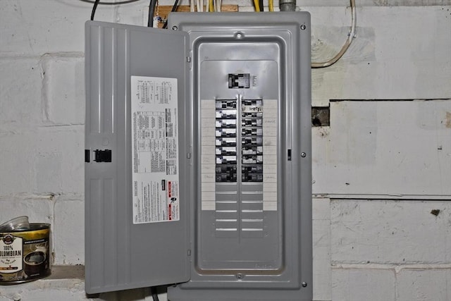 utility room with electric panel