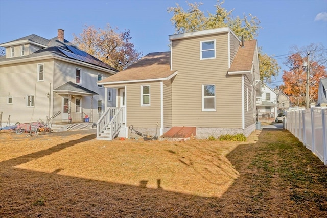 view of back of property