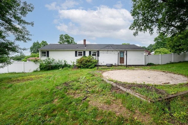 3 Sears Ave, Webster, MA 01570 - back of house featuring a chimney