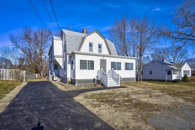 view of front of home