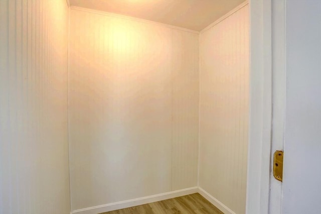 spare room with hardwood / wood-style flooring