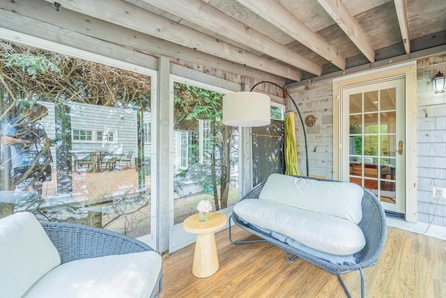 view of sunroom / solarium