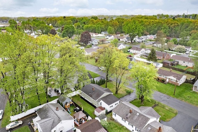 aerial overview of property's location featuring nearby suburban area