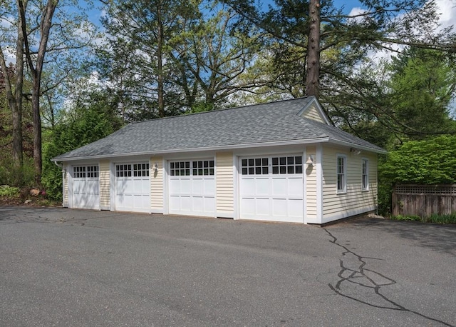 88 Round Hill Rd Unit 4, Northampton, MA 01060 - detached garage with fence