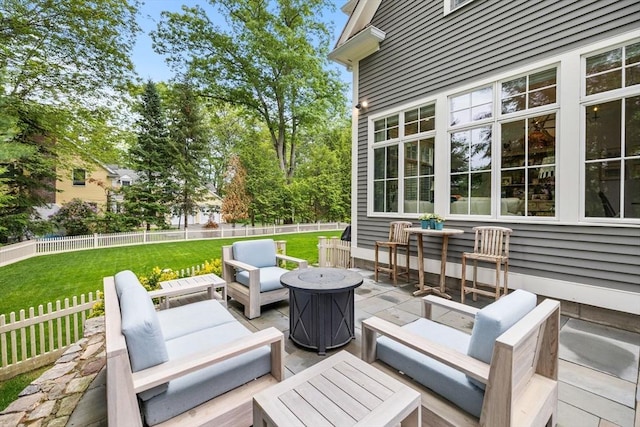 236 Grove St, Wellesley, MA 02482 - wooden deck featuring an outdoor living space and a patio
