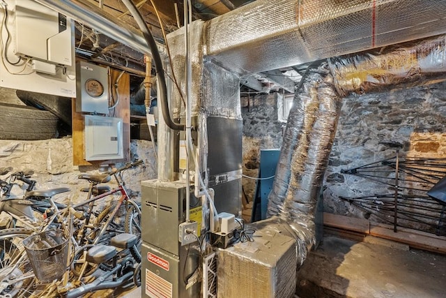 utility room with electric panel
