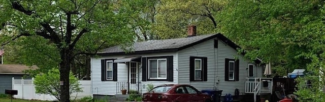 view of rear view of property