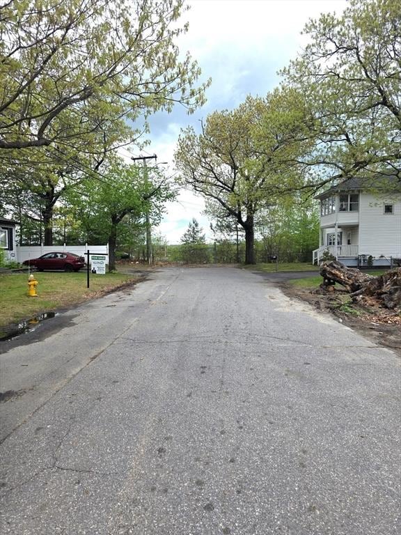 view of asphalt road