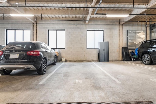 view of parking deck