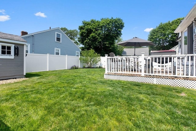 10 Saunders Rd, Lynn, MA 01904 - view of yard with a wooden deck