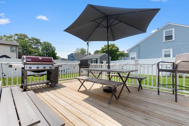 10 Saunders Rd, Lynn, MA 01904 - deck featuring a storage unit and area for grilling