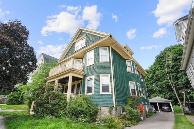 69 Bradfield Ave Unit 1, Boston, MA 02131 - view of side of property with a balcony