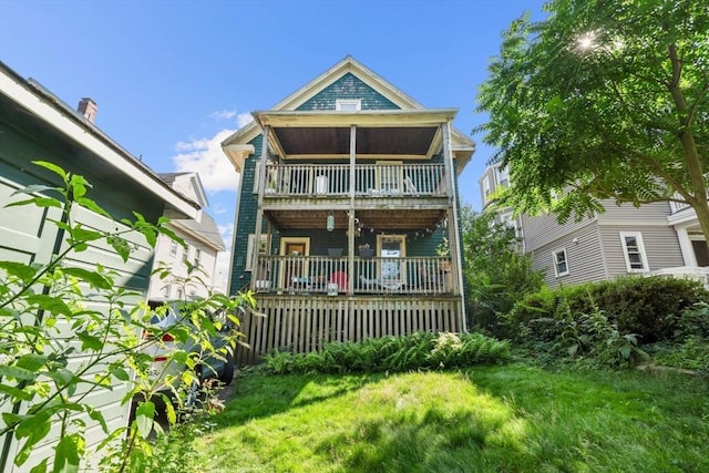 69 Bradfield Ave Unit 1, Boston, MA 02131 - back of property featuring a balcony