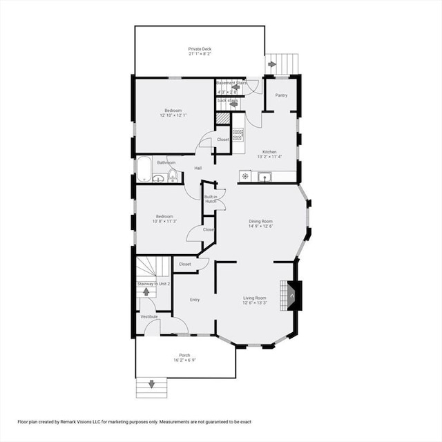 69 Bradfield Ave Unit 1, Boston, MA 02131 - view of floor plan / room layout