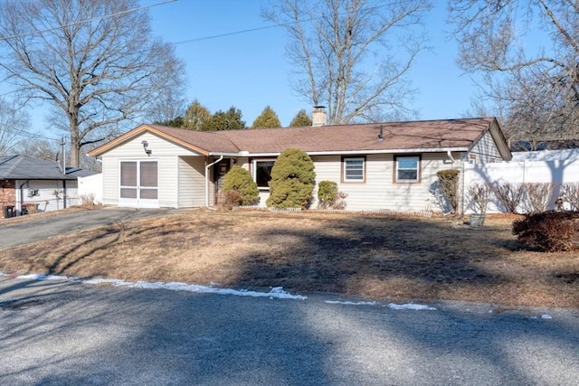 view of ranch-style house