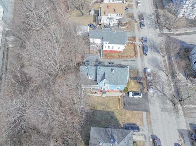 aerial view featuring a residential view