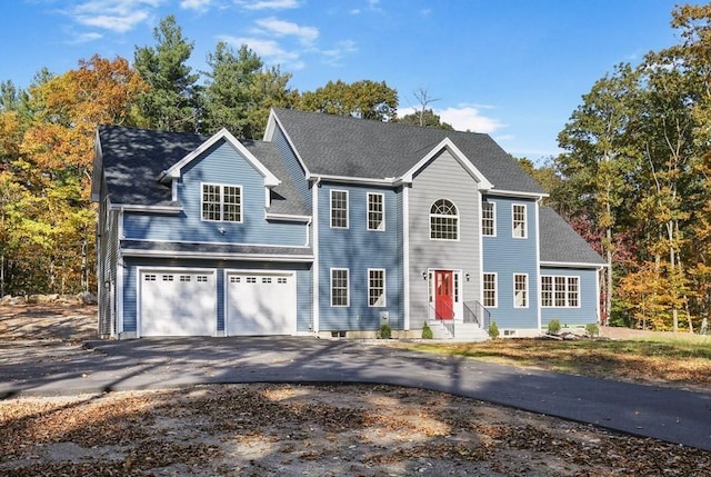390 Marshall St, Leicester, MA 01524 - colonial home featuring a garage