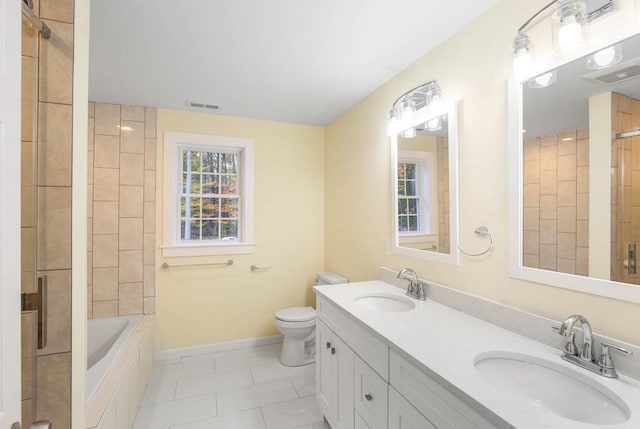 390 Marshall St, Leicester, MA 01524 - bathroom featuring tile patterned flooring, vanity, and toilet