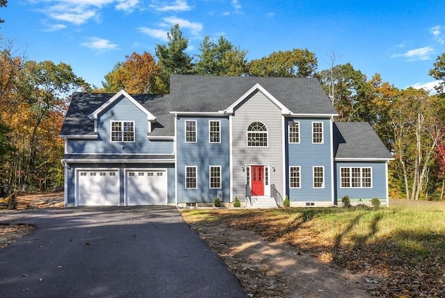 390 Marshall St, Leicester, MA 01524 - view of front of house with a garage