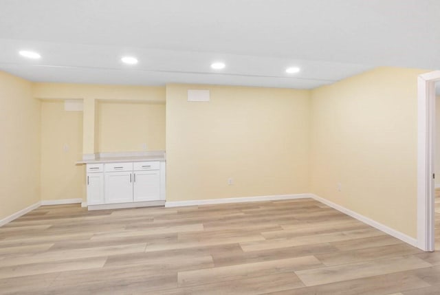 390 Marshall St, Leicester, MA 01524 - basement with light hardwood / wood-style flooring