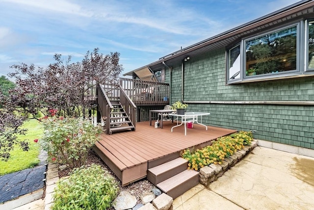 140 Sheffield Dr, Belchertown, MA 01007 - deck with stairway