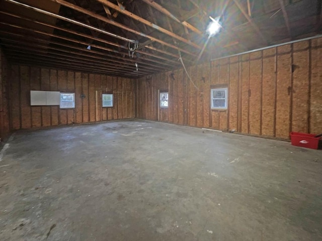 view of basement