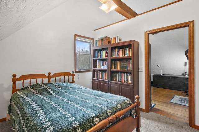184 Burlingame Rd, Charlton, MA 01507 - bedroom featuring vaulted ceiling, carpet, and baseboards