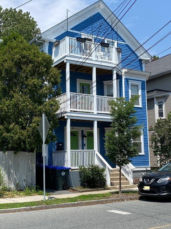 202 Rochambeau Ave Unit 2, Providence, RI 02906 - view of front of property with a balcony and covered porch
