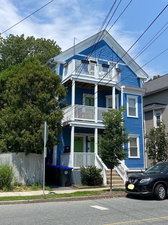 202 Rochambeau Ave Unit 2, Providence, RI 02906 - view of front facade featuring a balcony and a porch