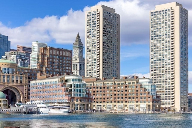 view of city featuring a water view