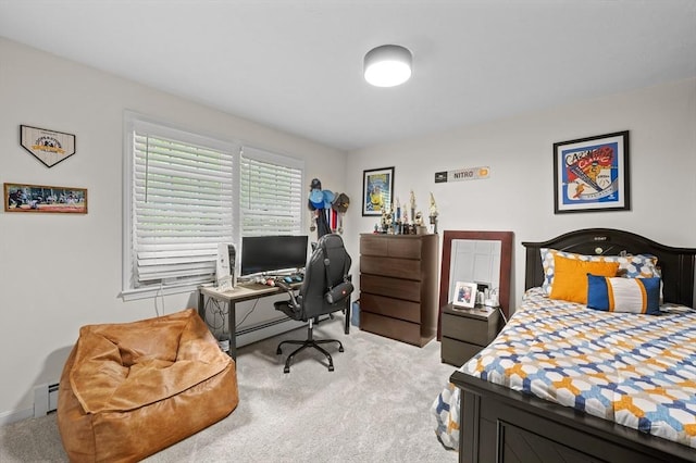 10 Old Broad St, Holden, MA 01522 - bedroom featuring baseboard heating, carpet flooring, and an office area