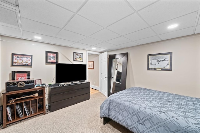 10 Old Broad St, Holden, MA 01522 - bedroom with carpet, recessed lighting, and a drop ceiling