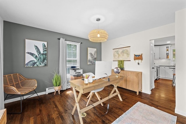 10 Old Broad St, Holden, MA 01522 - office space with dark wood-style flooring and baseboards