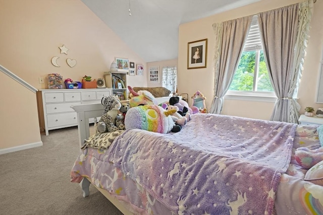 26 Gaslight Ln Unit 26, Easton, MA 02356 - bedroom featuring carpet, lofted ceiling, and baseboards