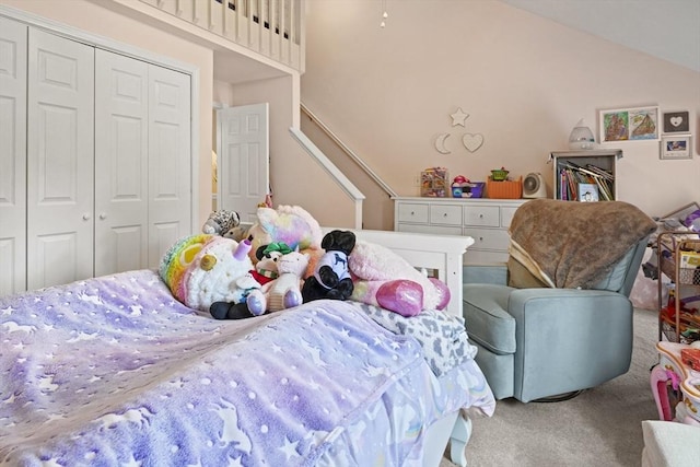26 Gaslight Ln Unit 26, Easton, MA 02356 - carpeted bedroom with a closet and lofted ceiling